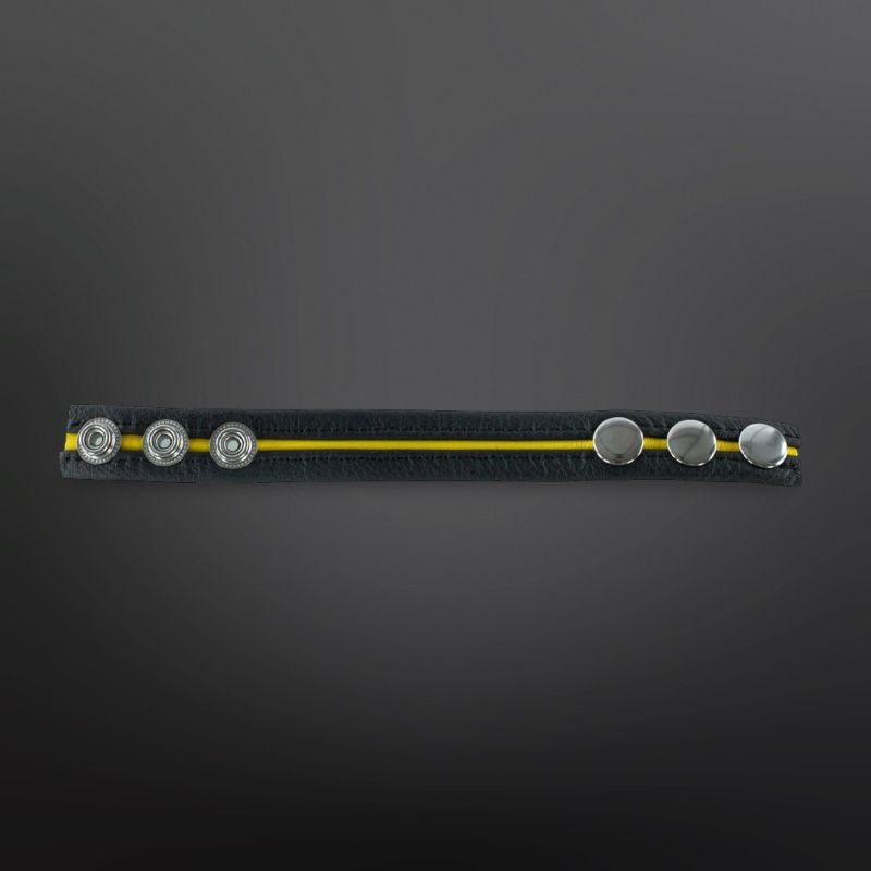 Adjustable Leather Cockring The Red Yellow