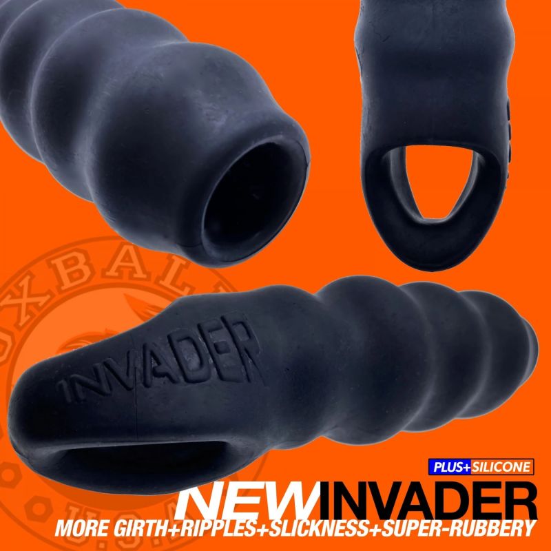 Extender penisa Oxballs INVADER Cocksheath Black Ice