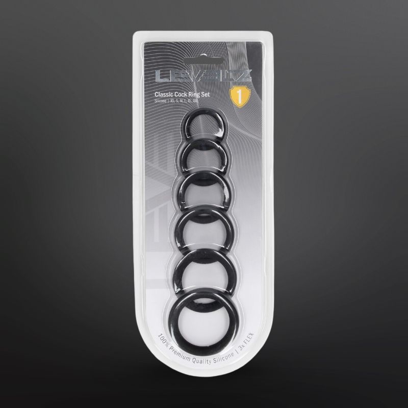 Cockring Classic Silicone Set de 6 cock-rings