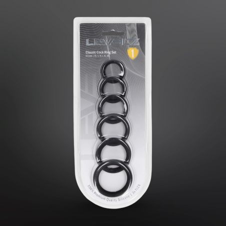 Cockring Classic Silicone Set de 6 cock-rings