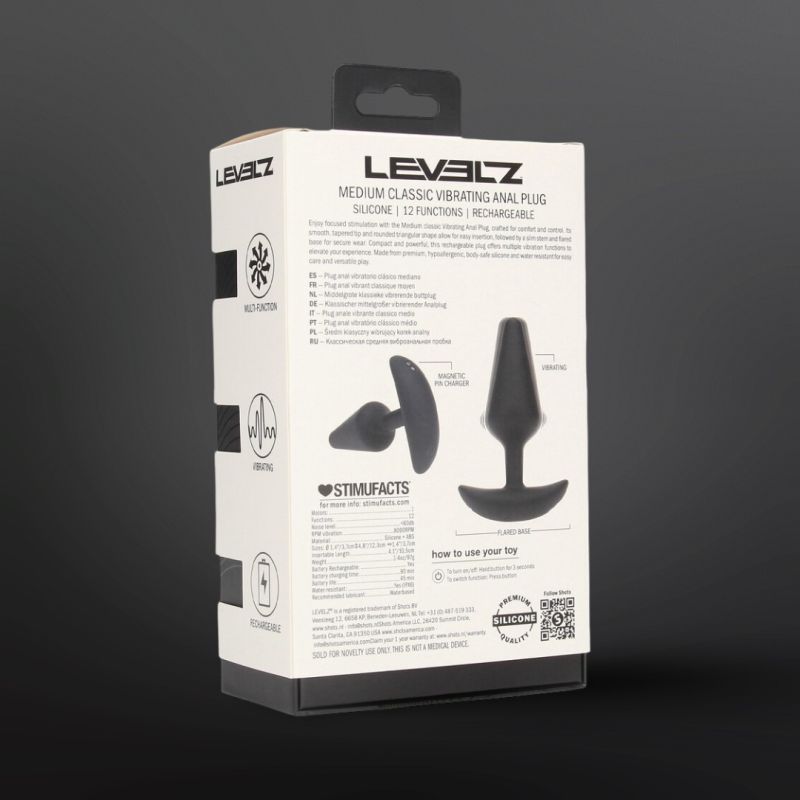 Plug anal vibrant silicone Levelz M Rechargeable