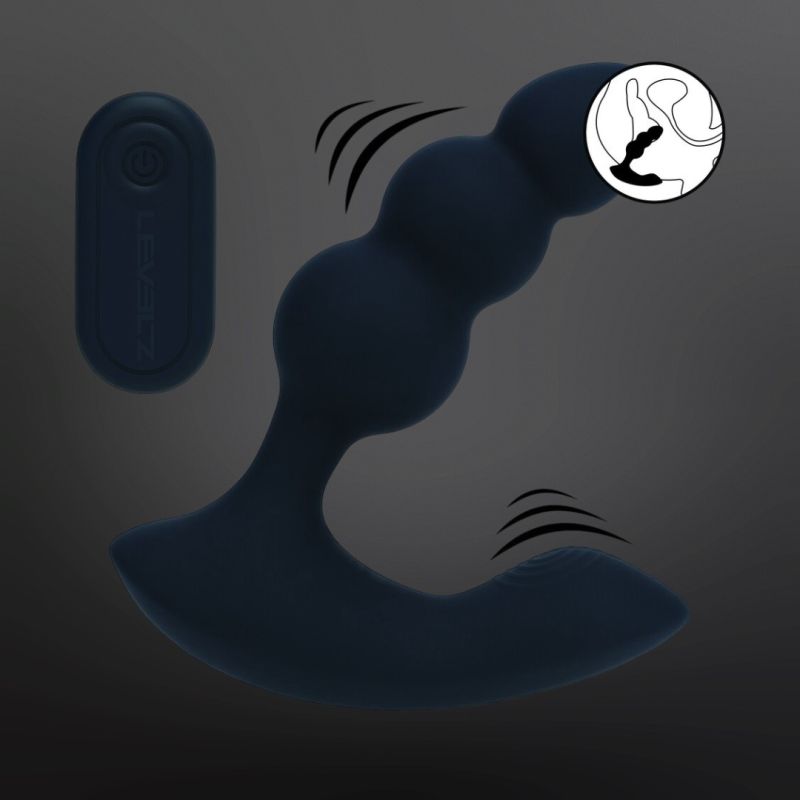 Estimulador prostático vibrador Levelz Dual Motor Beaded