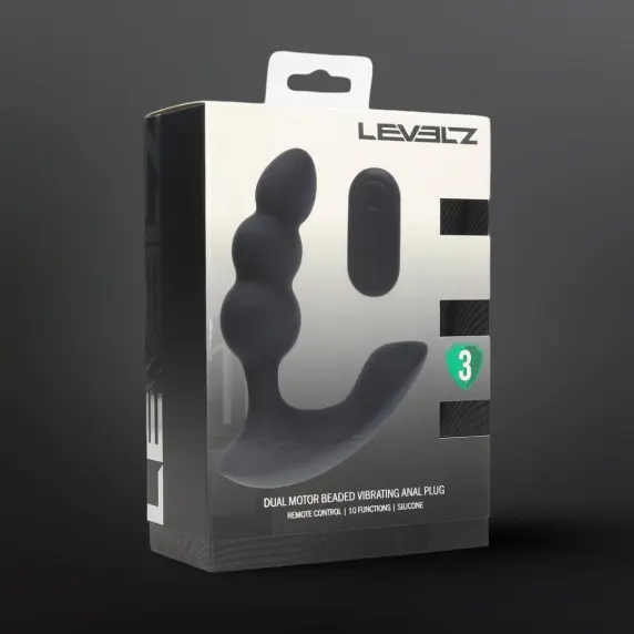 Estimulador prostático vibrador Levelz Dual Motor Beaded