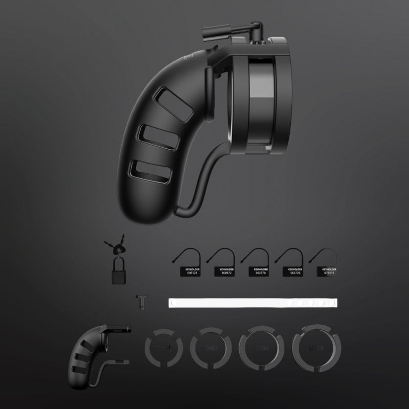 Jaula de castidad Man Cage Model 19 con Ballsplitter