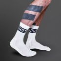 Chaussettes Mister B Crew Socks Woof White