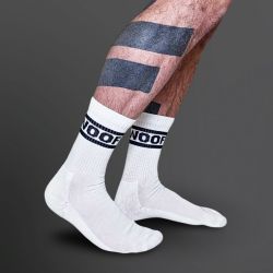 Calze Mister B Crew Socks Woof White