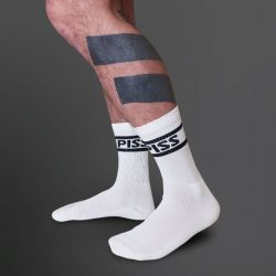 Mister B Crew Socks Piss White