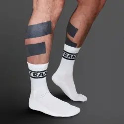Chaussettes Mister B Crew Socks Trans White