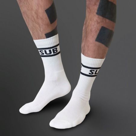 Skarpety Mister B Crew Socks Sub White