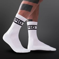 Skarpety Mister B Crew Socks Pig 2-Pack White