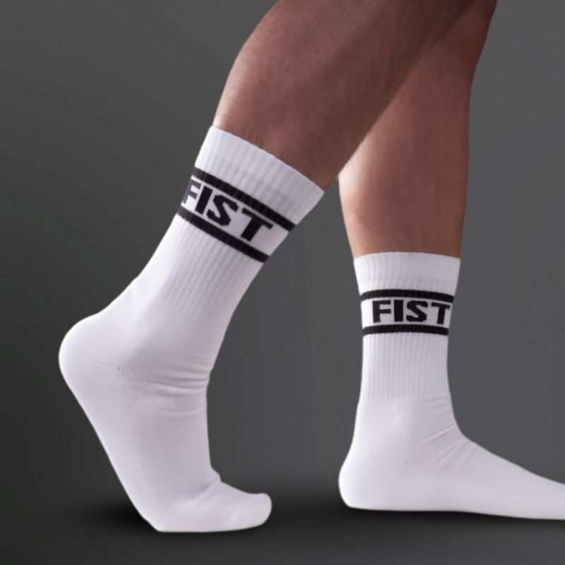 Skarpety Mister B Crew Socks Fist 2-Pack White