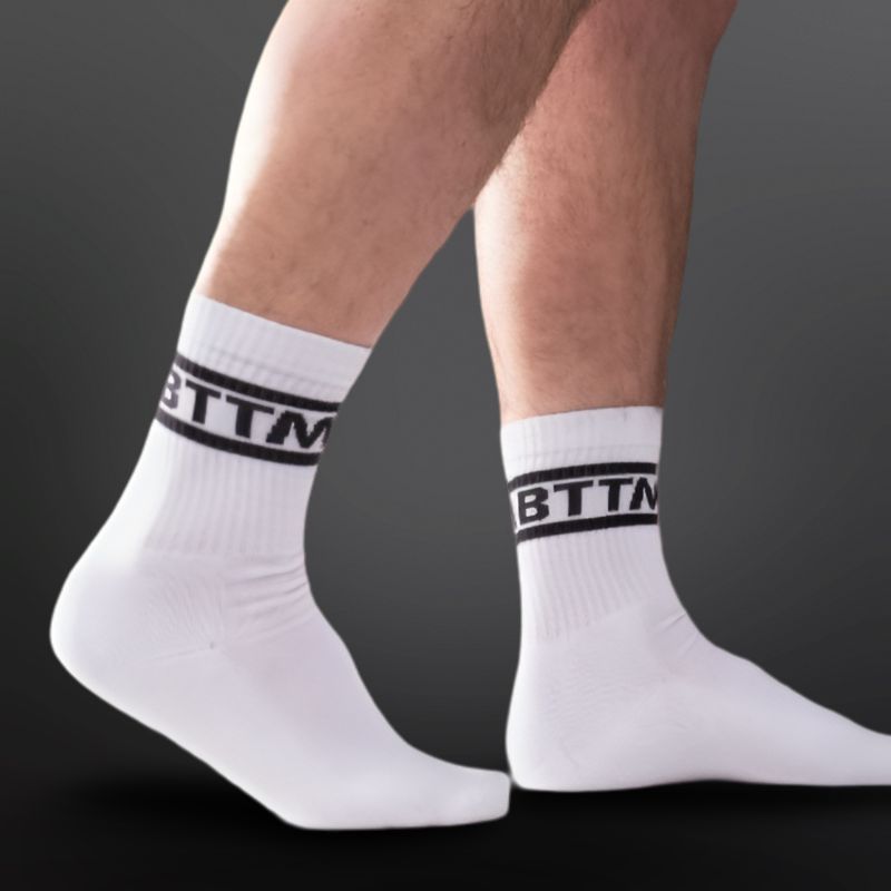 Skarpety Mister B Crew Socks Bottom 2-Pack White