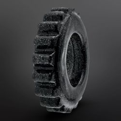 Cockring PLUSHY Oxballs 26 mm Black