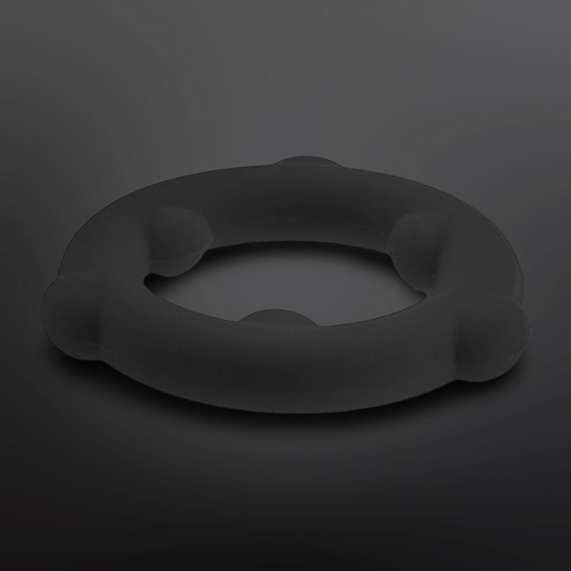 Silicone Cockring SPINNER Oxballs 25 mm Black