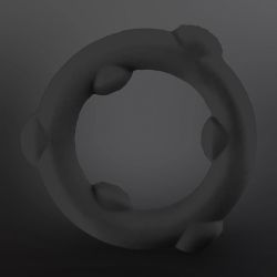 Cockring silicone SPINNER Oxballs 25 mm Nero