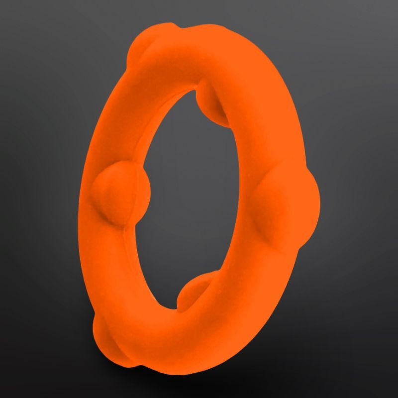 Silicone Cockring SPINNER Oxballs 25 mm Orange