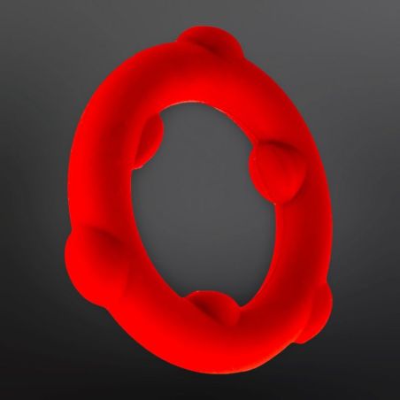 Cockring silicona SPINNER Oxballs 25 mm Rojo