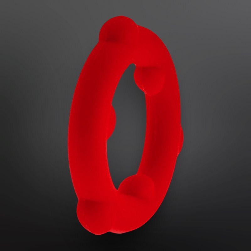 Cockring silicone SPINNER Oxballs 25 mm Rouge