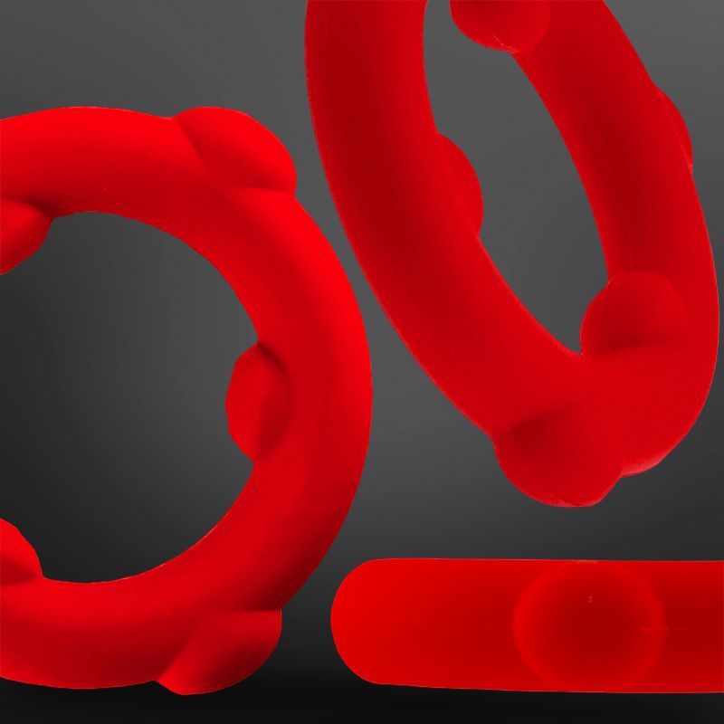 Cockring silicona SPINNER Oxballs 25 mm Rojo