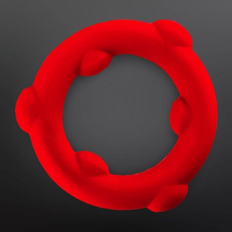 Cockring silicone SPINNER Oxballs 25 mm Rosso