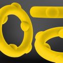 Silicone Cockring SPINNER Oxballs 25 mm Yellow