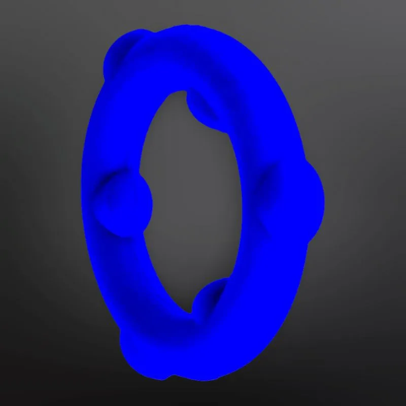 Cockring silicona SPINNER Oxballs 25 mm Azul glaciar