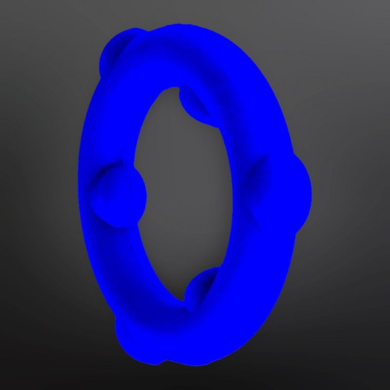 Cockring silicone SPINNER Oxballs 25 mm Bleu glacier