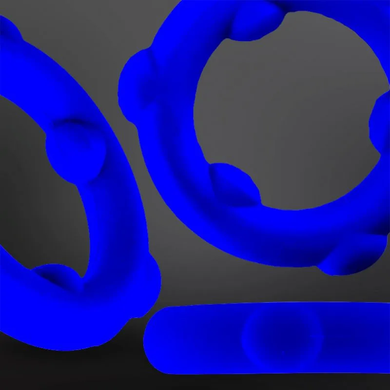 Cockring silicona SPINNER Oxballs 25 mm Azul glaciar
