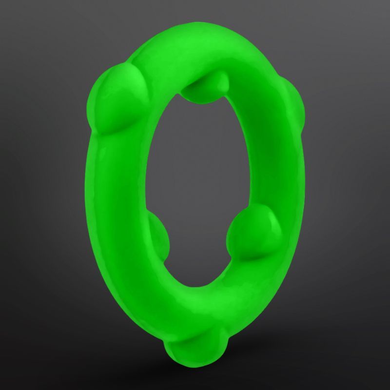 Cockring silikonowy SPINNER Oxballs 25 mm Zielony Frog