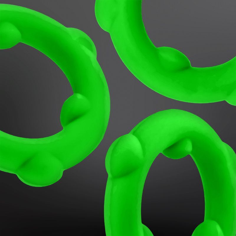 Cockring Silikon SPINNER Oxballs 25 mm Grün Frog