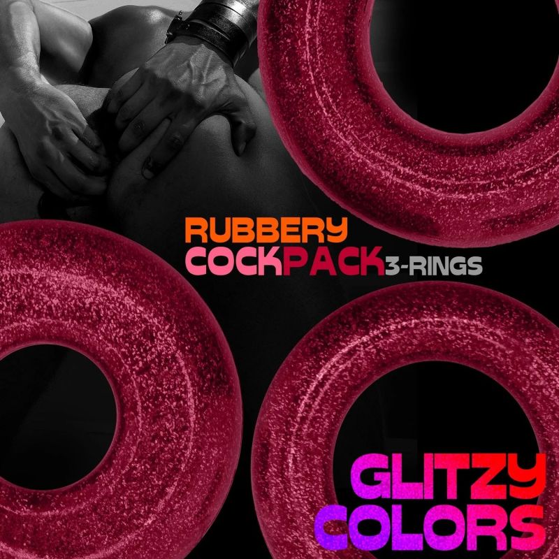 Cockringe Oxballs COCKPACK multi design 3-Pack Cherry Lips