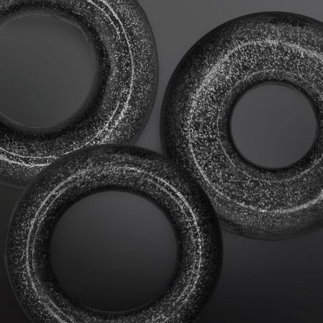Cockrings Oxballs COCKPACK multi design 3-Pack Black Mica