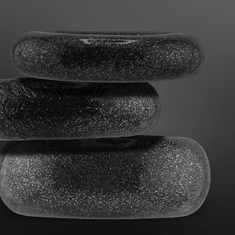 Cockrings Oxballs COCKPACK multi design 3-Pack Black Mica