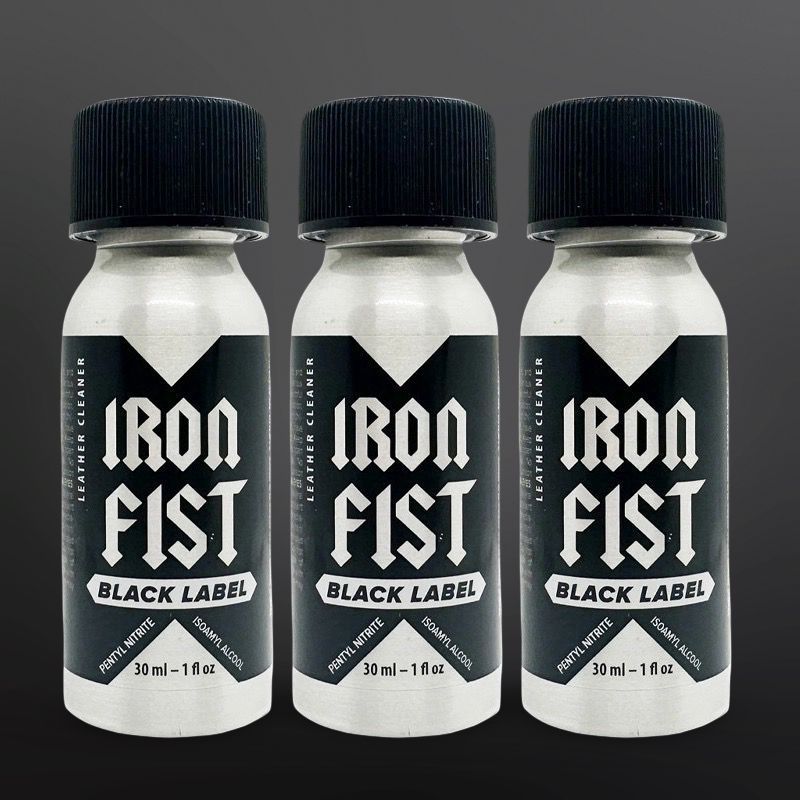 Poppers Iron Fist Black Label 24ml X3