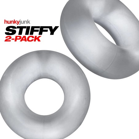Oxballs STIFFY 2 Pack Bulge Cockrings - Clear Ice