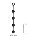 Silicone Anal Balls - Medium - Black