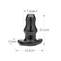 Double Tunnel Plug - Hollow Butt Plug - L