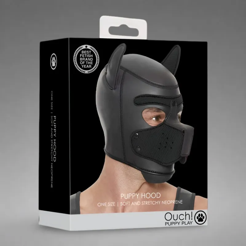 Neoprene Puppy Mask - Black