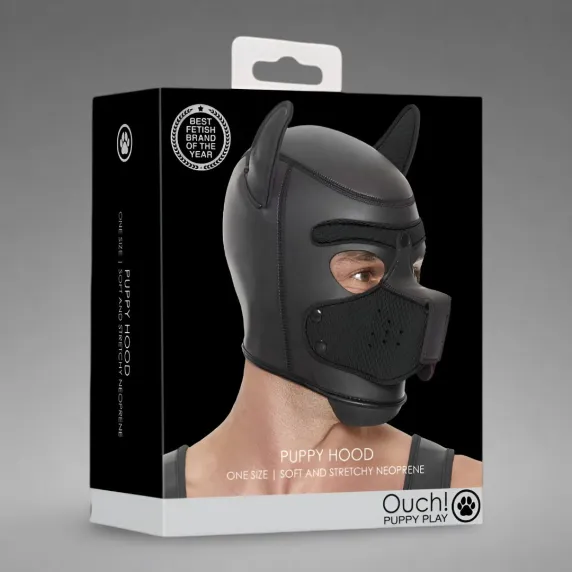 Neoprene Puppy Mask - Black