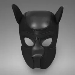 Neoprene Puppy Mask - Black