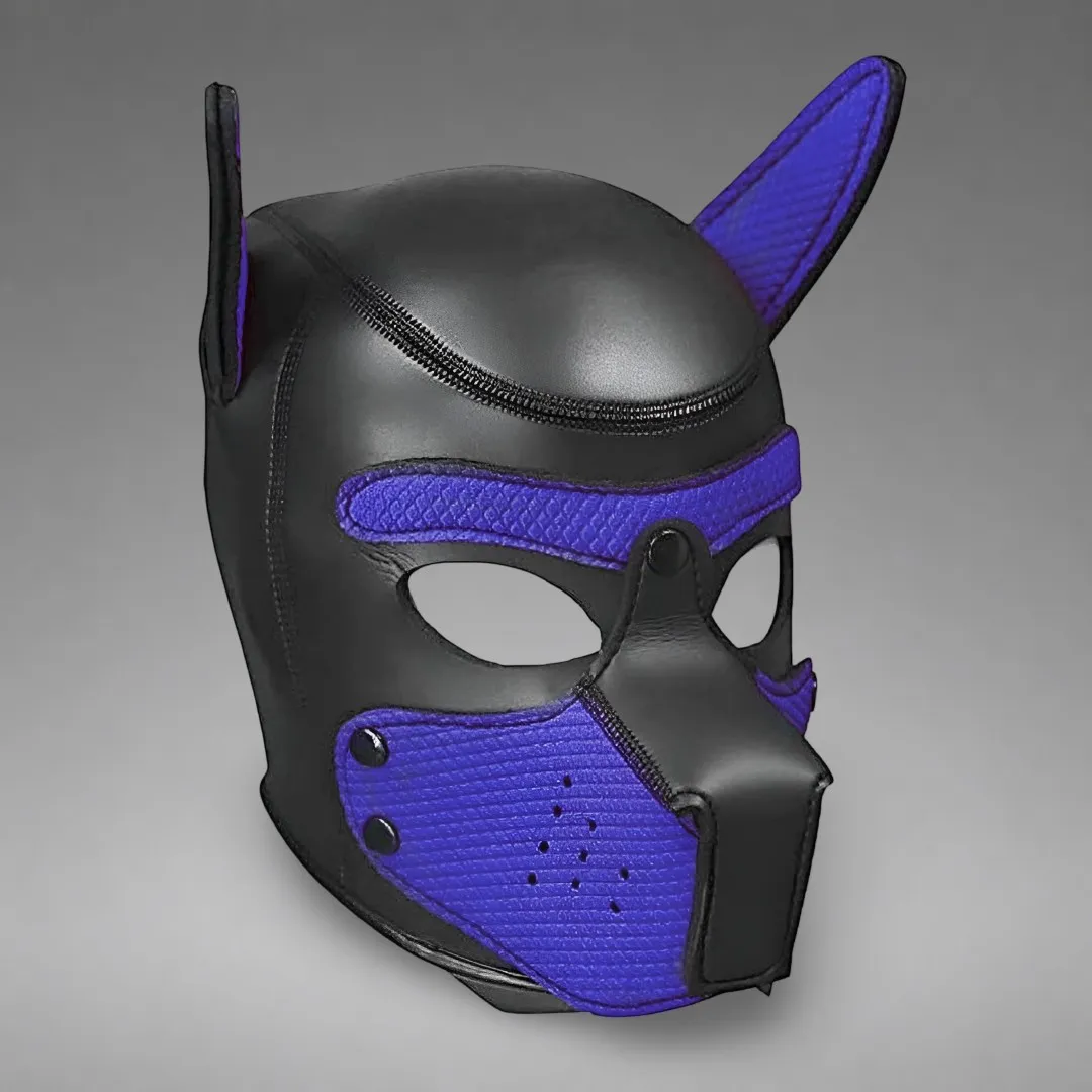 Neoprene Puppy Mask - Blue