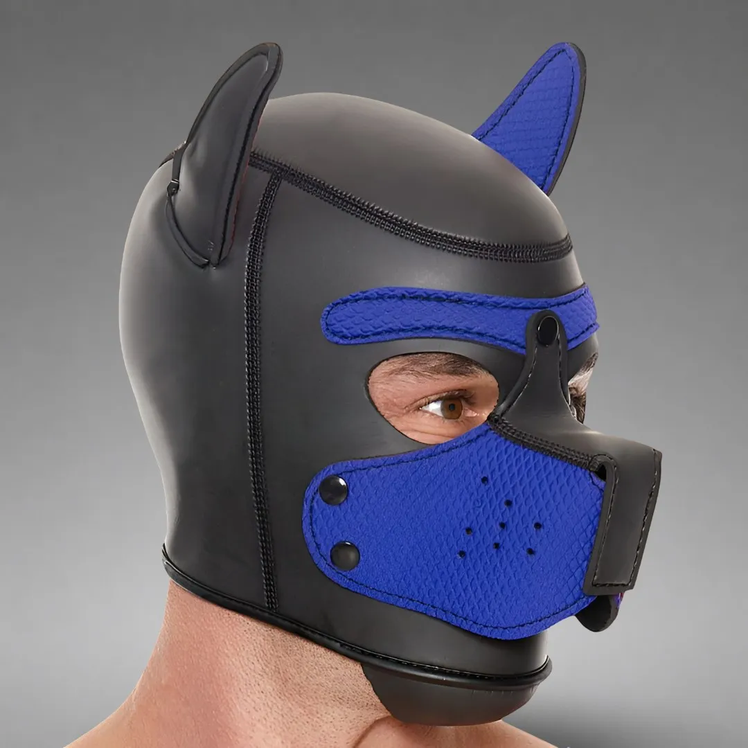 Neoprene Puppy Mask - Blue
