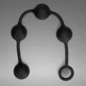 Silicone Anal Balls - Large - Black