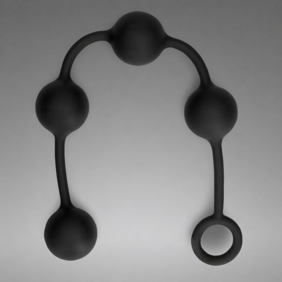 Silicone Anal Balls - Large - Black