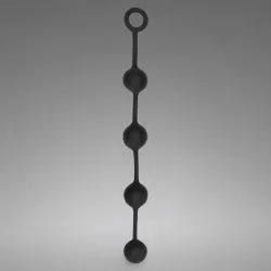 Silicone Anal Balls - Large - Black