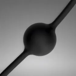 Silicone Anal Balls - Medium - Black