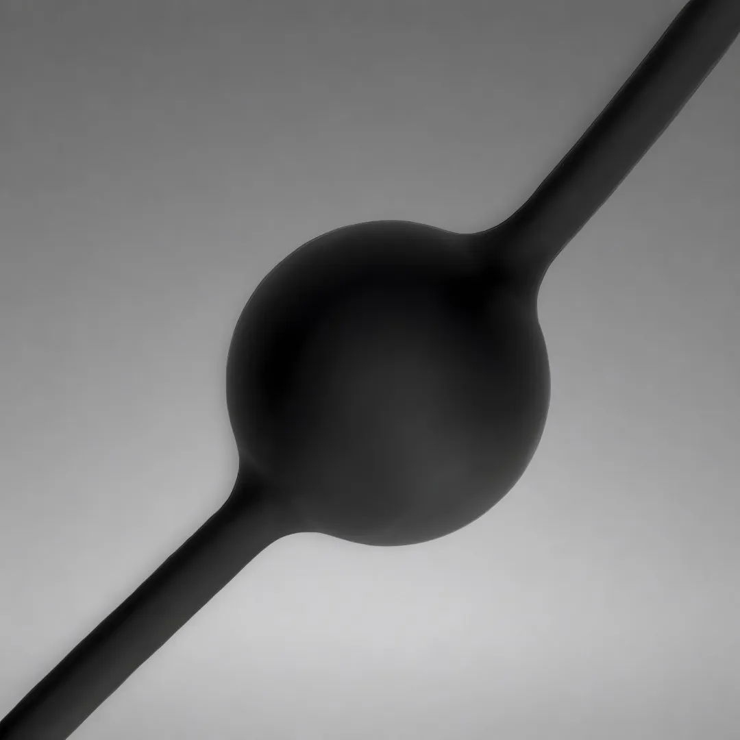 Silicone Anal Balls - Medium - Black