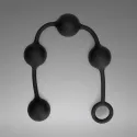 Silicone Anal Balls - Medium - Black