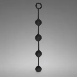 Silicone Anal Balls - Medium - Black