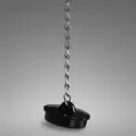 Open Mouth Gag Head Harness with Funnel - Black